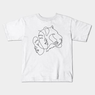 Dancing through the pain, coming out like a lion Kids T-Shirt